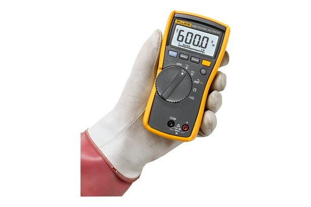 Fluke 110 True-rms Digital Multimeter easily fits in your hand