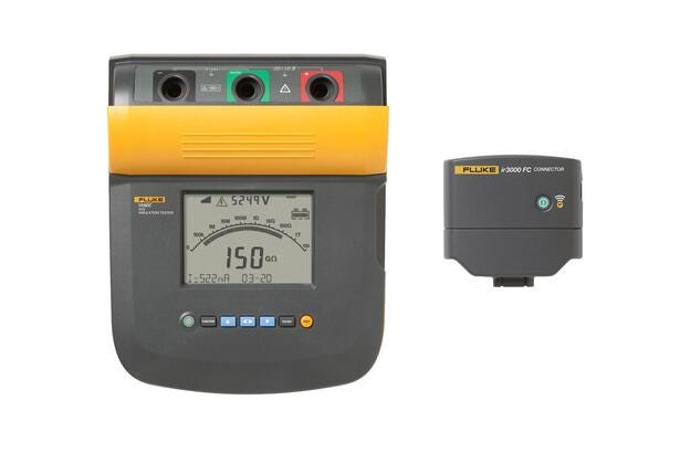 Fluke 1550C 5 kV Insulation Tester with standard ir3000 FC wireless data connector Fluke 1550C 5 kV Insulation Tester with standard ir3000 FC wireless data connector