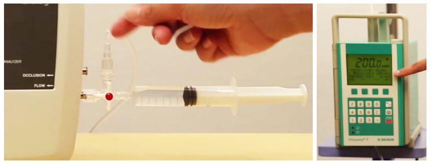 設(shè)置被測(ce)輸(shu)液設(shè)備(bei)