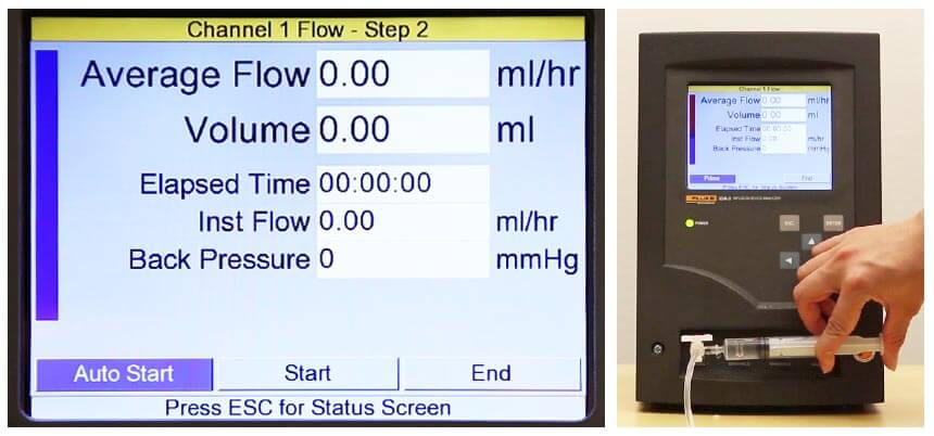 設(shè)置被測(ce)輸(shu)液設(shè)備(bei)